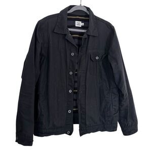 Flint and Tinder Flannel-Lined Waxed Trucker Jacket Size Large Coal